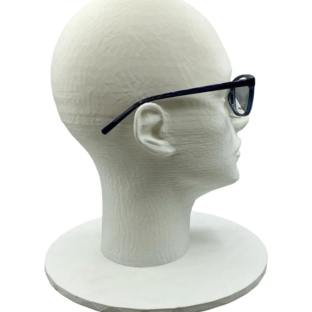 Seen SNOJ0002 CC00 Blue Square Eyeglasses Frames 46-15-125 Kids Unisex